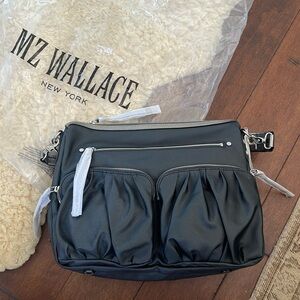 MZ Wallace Hayley Graphite Luster Bag